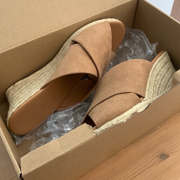 Brand New J Crew Espadrille Wedges - size 10 - Picture 4 of 4